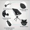Outdoor Camping Chairs Portable Foldable Lightweight Compact Beach Chair 360 Degree Rotatable Aluminum Alloy Folding Chair New