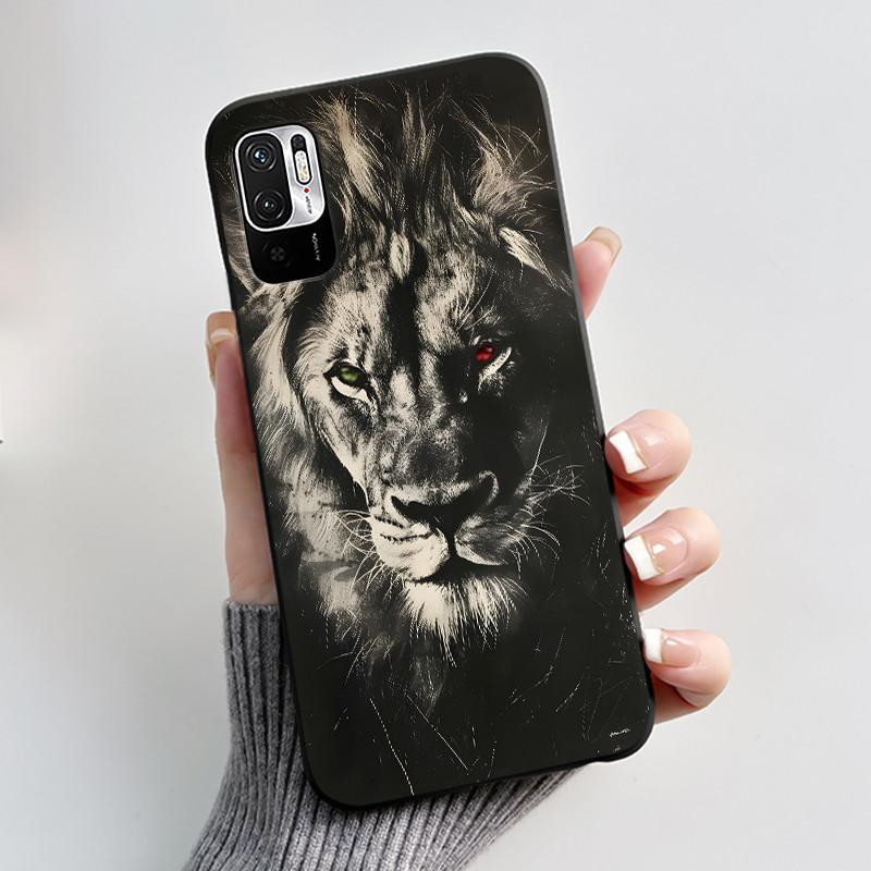 For Xiaomi Redmi Note 10 JE 10T JE Casing Cute Love Rabbit Funny Black Soft Silicone Phone Case For Redmi Note10 JE Bumper Cover