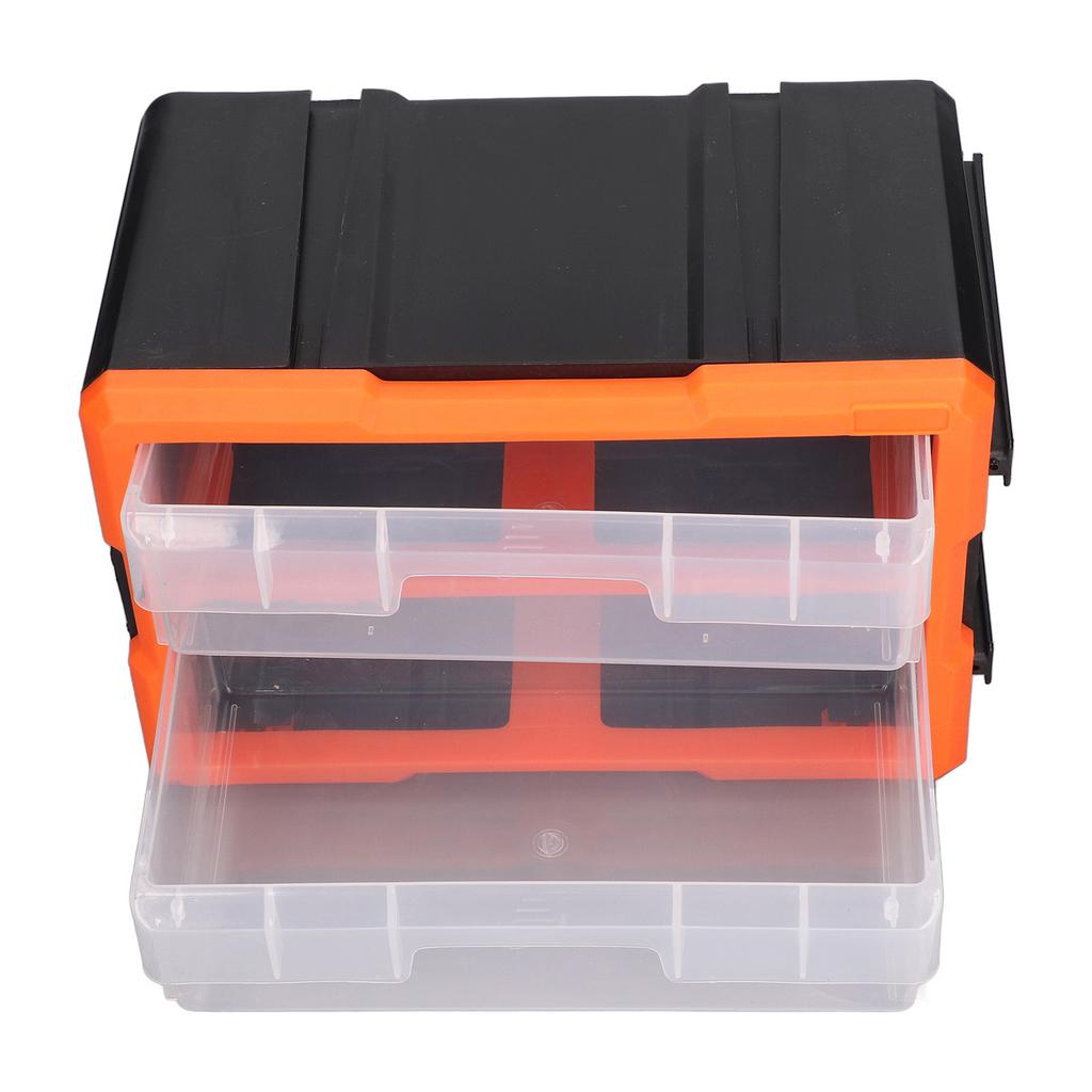 Hardware Box Organizer 2 Schubladen Werkzeugkasten Große Kapazität Schrauben Komponenten Aufbewahrungskoffer