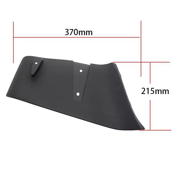 Black ABS Rear Bumper Lip Air Diffuser (1 Pair) for Ford None