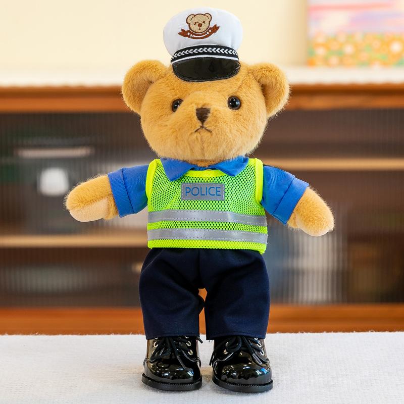 

Камуфляжный Полицейский Медведь Солдат Брат Медведь Кукла Дети Плюшевая Игрушка Стоящая Кукла Тряпичная Кукла Подарок 30cm (0.36kg)