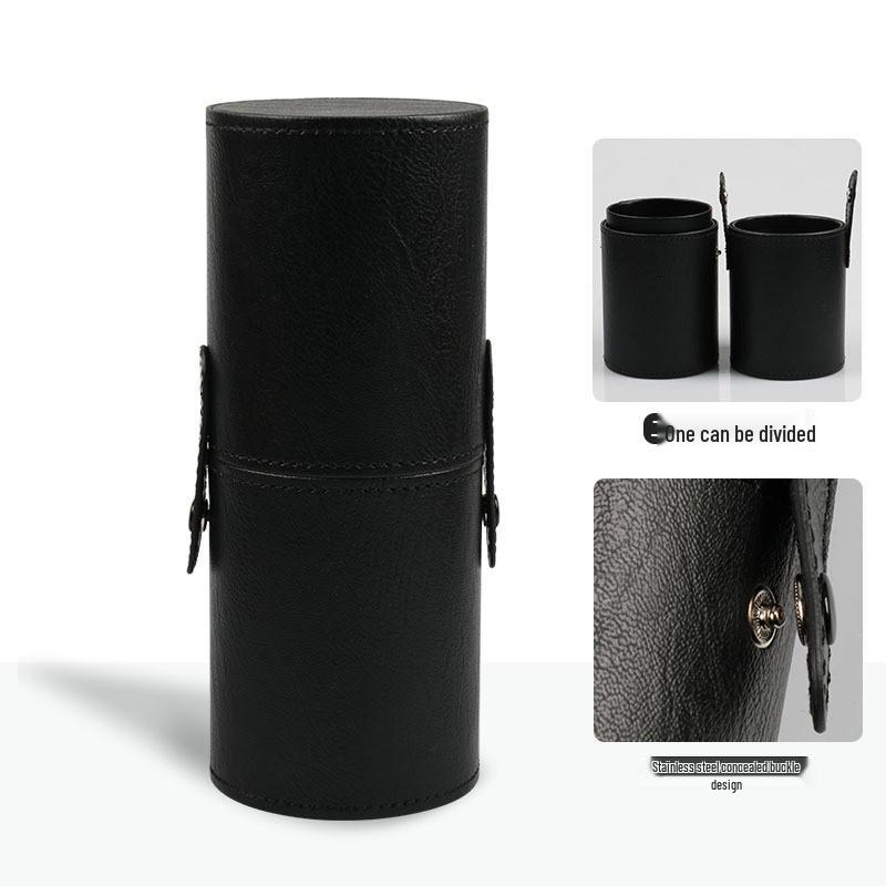 14-Piece Makeup Brush Storage Bucket Set - Round Box