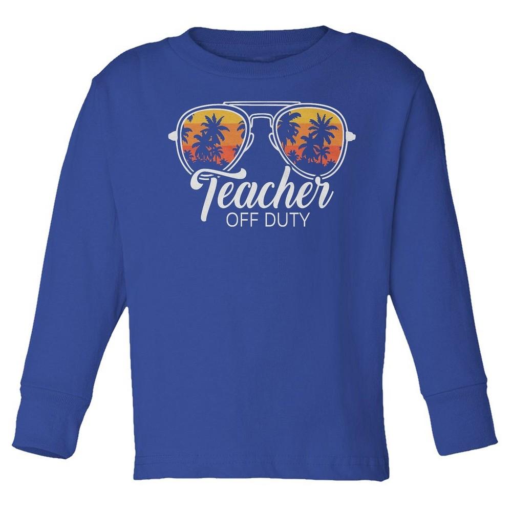 Teacher Off Duty - Summer Vacation Sunglasses Toddler Long Sleeve TShirt Unisex T-Shirt M