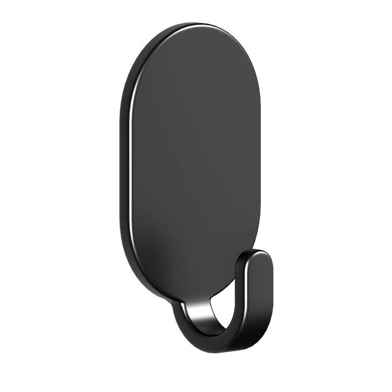 Carbon Steel No-Drill Adhesive Hook for Kitchen and Wall Hanging