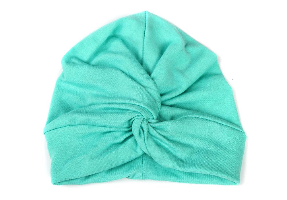 

Trendy Cotton Children s Twist Headscarf Hat светло-зеленый