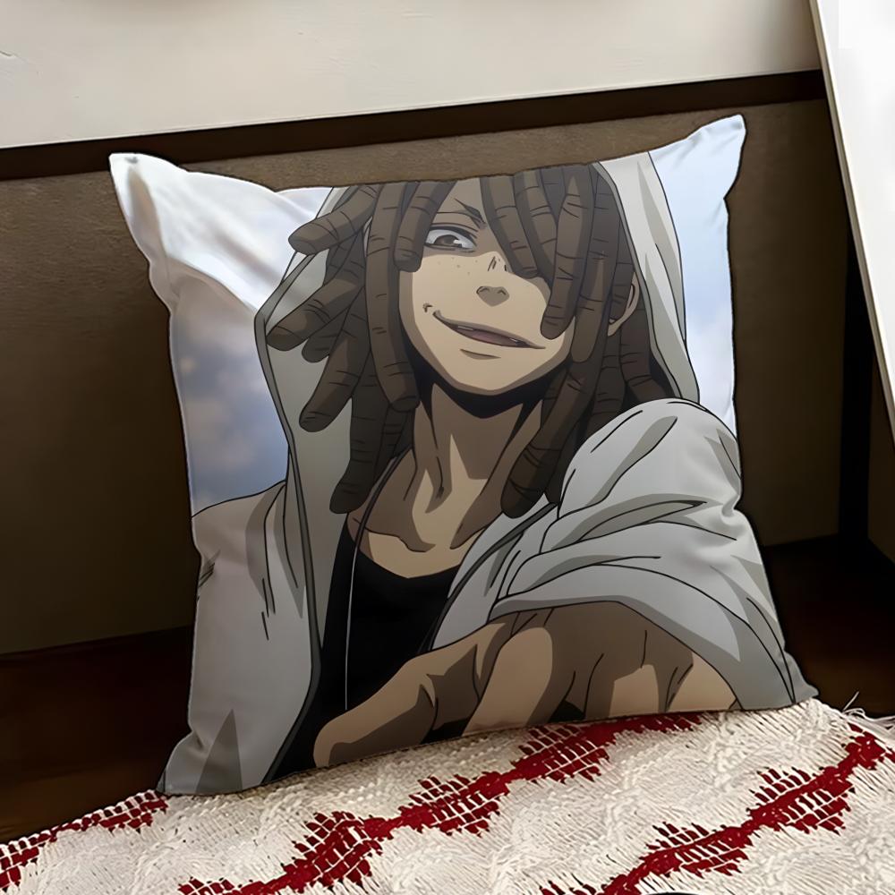 Anime GGANGSTA Cushion Cover Reversible Soft Durable Pillow Cover Home Car MultiScene Use for Daily Comfort