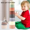 Stacking Cups Baby Bath Toy, Toddler Cup Set Toy For Boys And Girls 6-12 Months, 8PCS Learning Educational Gift Toy For 1 2 Years Old Kids