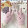 Warm Gloves, Plush Gloves, Split Finger Gloves, Thickened, Cold Resistant Gloves, Cycling, Touch Screen, Knitted, Warm Gloves