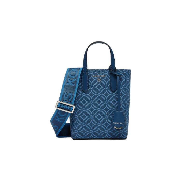 New MICHAEL KORS Sinclair Cow Leather With Leather Crossbody Bag, Shoulder Bag, Handbag Mini Women's Blue 32F2S5SC0J-494