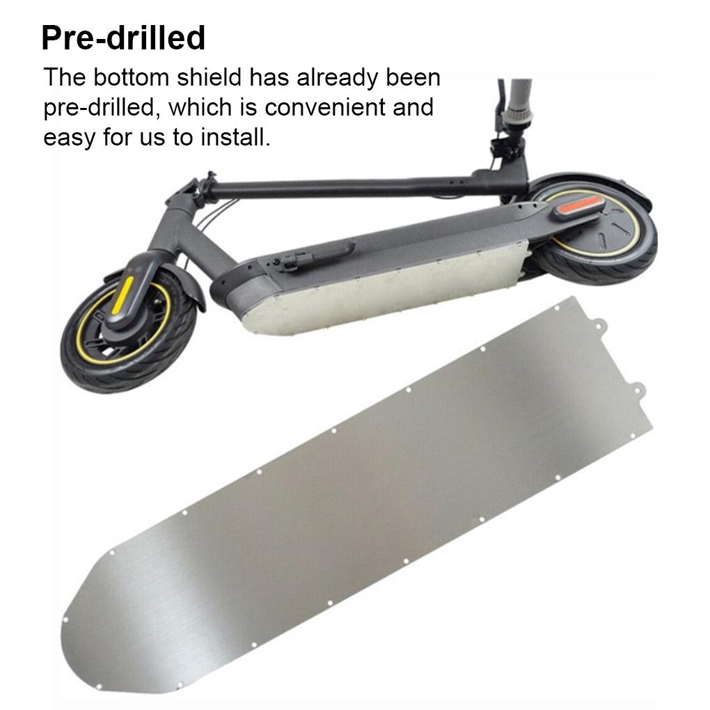 Stainless Steel Electric Scooter Battery Bottom Shield Professional Protective Protector Replacement for 1S/Max/Pro