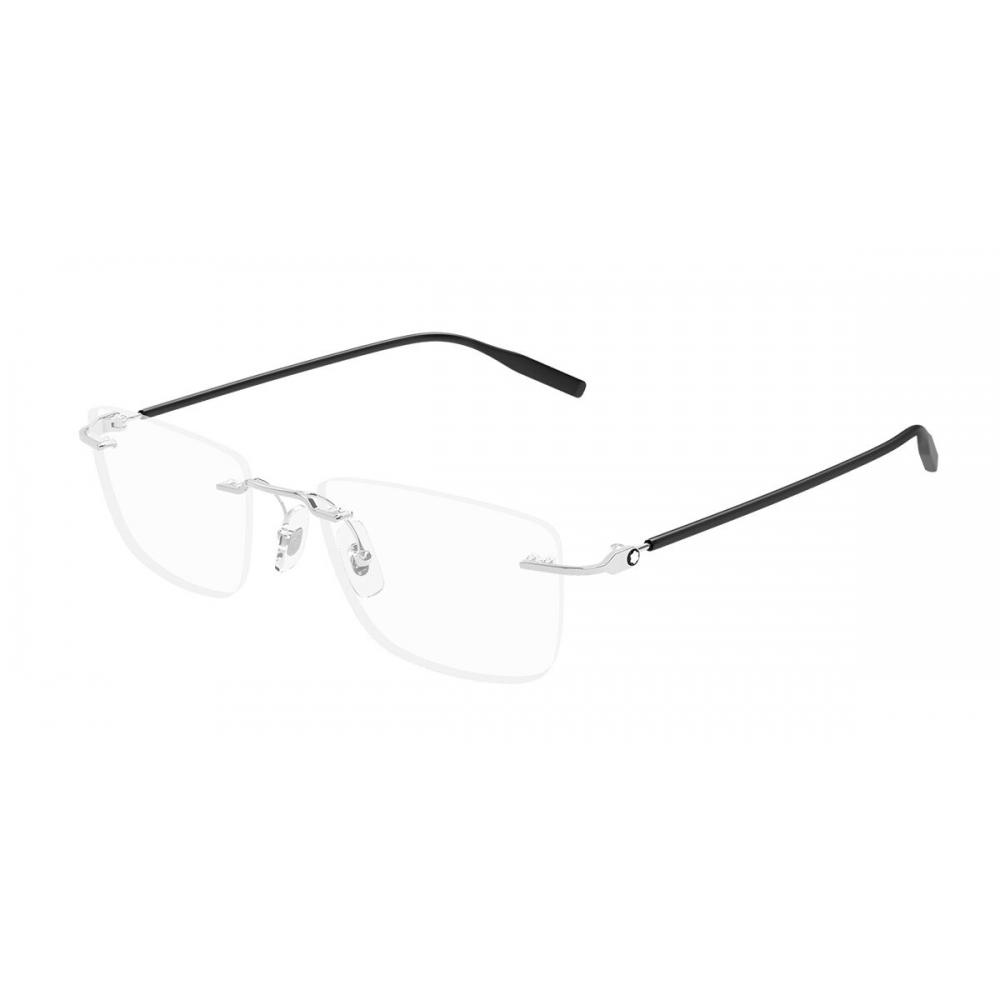 

Montblanc Mb0431o 002 Men Eyeglasses Silver/53-19-145