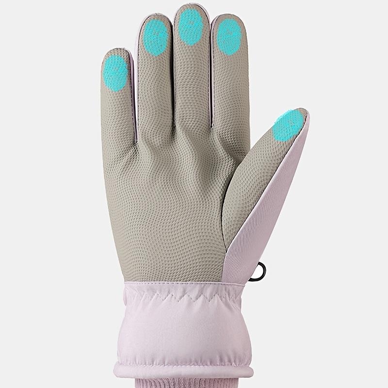 2pcs Ski Gloves for Men and Women, Winter Plus Velvet Warmth Outdoor Cycling Mountaineering Thickened High Quality Windproof Cold Protection