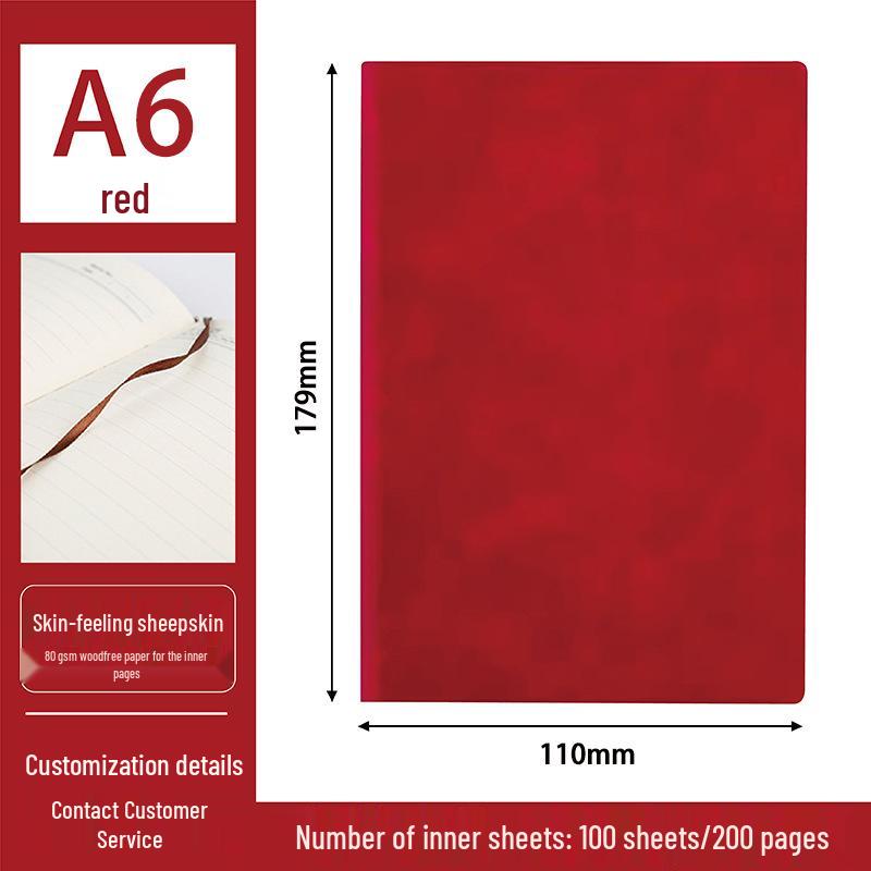 Multi-Size Soft Leather Notebook with Logo Printing - Mini Pocket Memo Pad