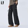 Izzue Unisex American Style Multi-pocket Cargo Pants