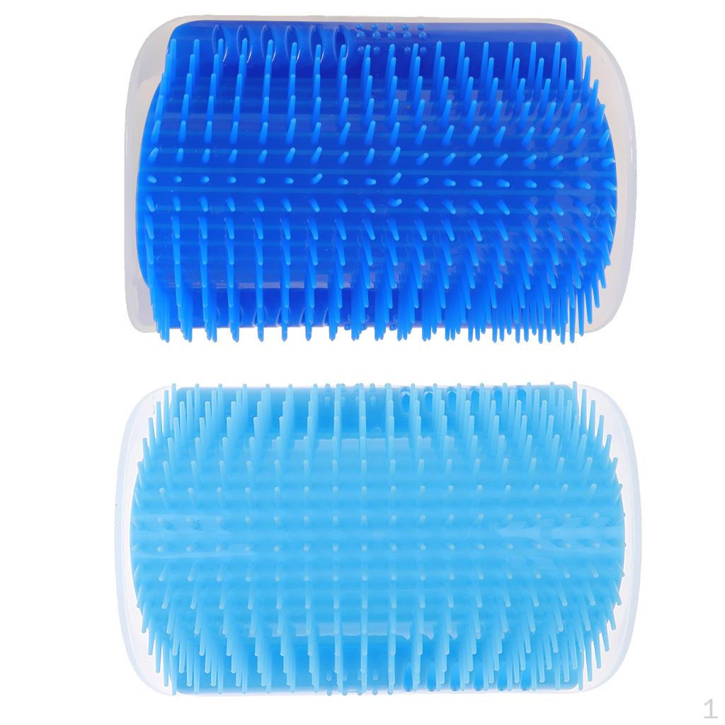 2 Pieces/Pack Pet Self Groomer Wall Corner Mounted Cat Durable Loose Hair Remover Brush