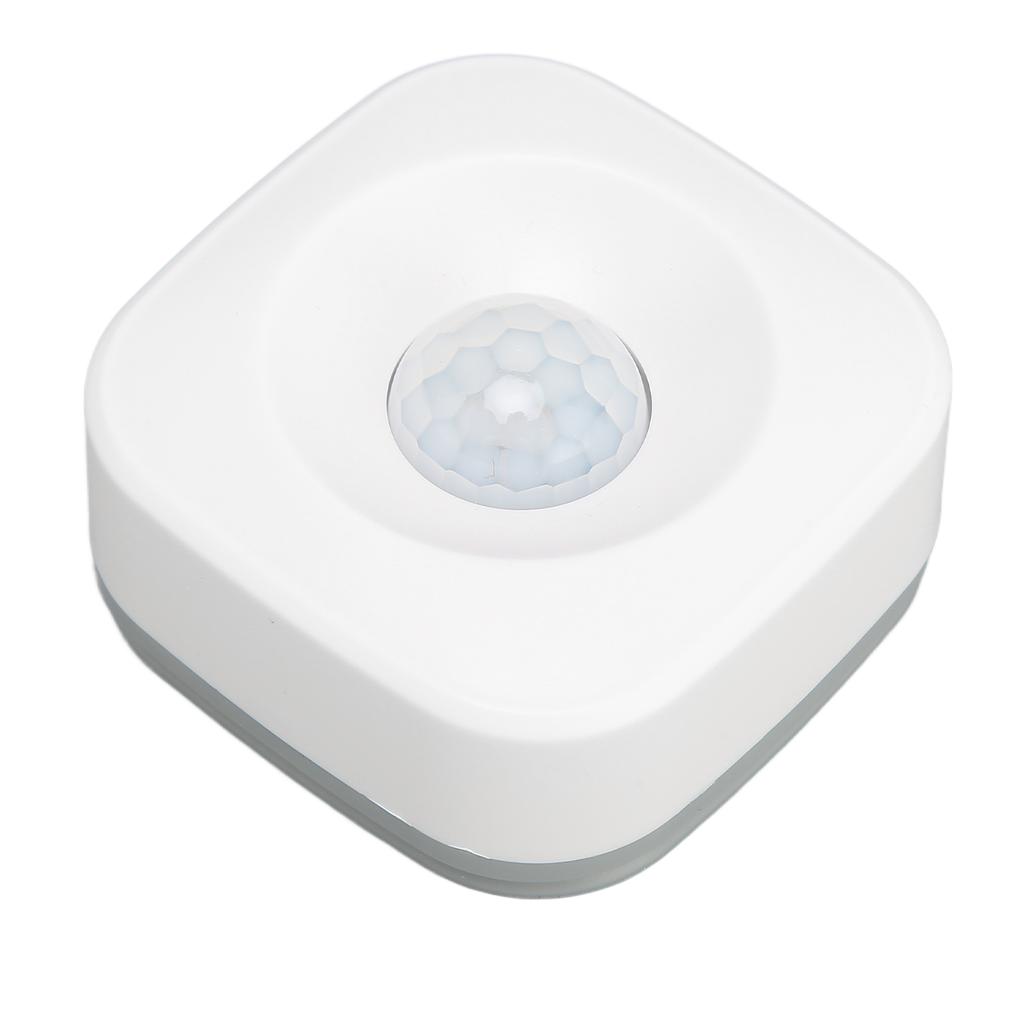 Wireless Motion Detector APP Control Alarm Function Linked PIR Motion Sensor for Living Room Bedroom Balcony White