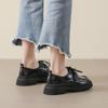 Thick-soled Women's Spring and Autumn Lace-up Retro Small Leather Shoes Thick Heel Soft Sole Large Size Women's Shoes
