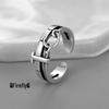Pánský nastavitelný retro hip-hopový prsten na ukazováček - Otevřený, univerzální jednoduchý trendy prsten