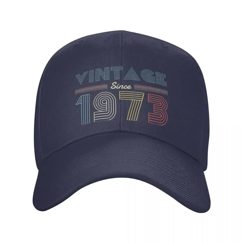 Fashion Vintage Since 1973 50th Birthday Trucker Hat Men Women Personalized Adjustable Unisex Baseball Cap Summer