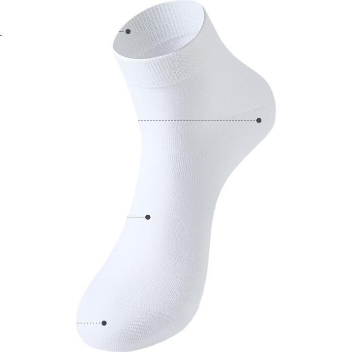Qisefang Men's Large Size Socks, Chubby Man Antibacterial Deodorant, 44-52 Extra Large Size 45 Plus Size Wide And Fat Short Cotton Socks