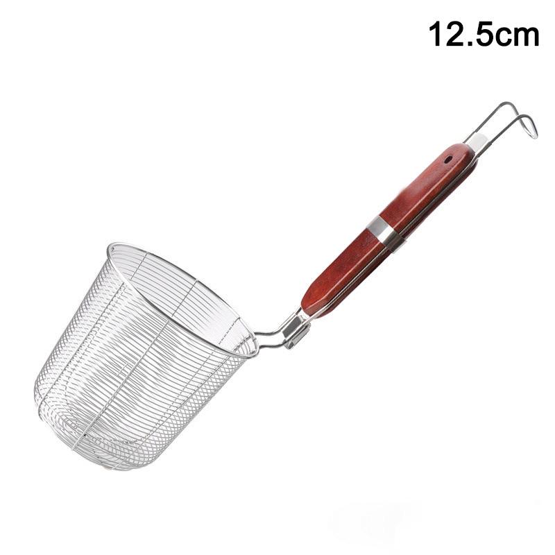 Stainless Steel Colander Noodle Dumplings Mesh Basket Fryer French Fries Dryer Vegetable Frying Basket Sink Strainer For Kitchen