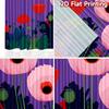 2D FLAT PRINTING 2pcs Curtains (Without Rod) Floral Spring Delight Valentine is day Festival Creative Curtains Versatile