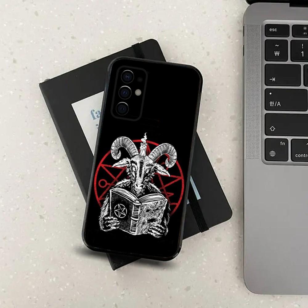 Satanic Goat Satan Devil Phone Case For Samsung S24,S21,S22,S23,S30,Ultra,S20,Plus,Fe,Lite,Note,10,9,5G Black Soft Cover