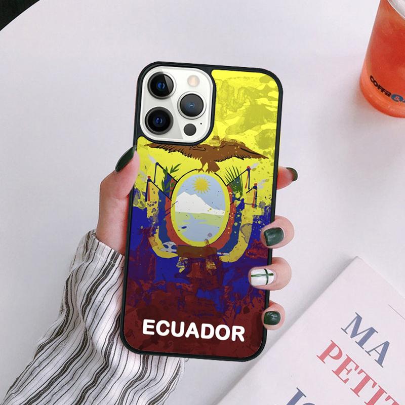 Custodia per Telefono Bandiera dell'Ecuador Per iPhone 17 Air 14 13 12 16Pro Max 15 11 Plus Max Cover Shell coque