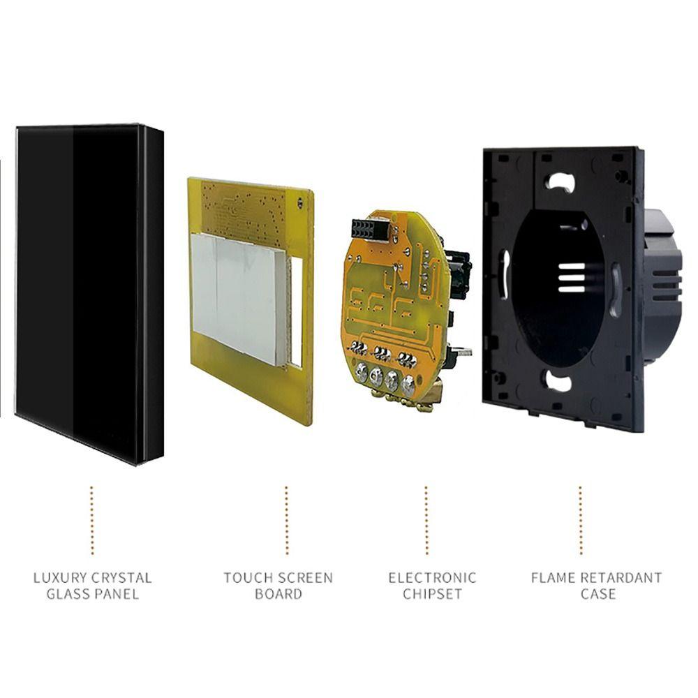 Glass Panel Wall Light Switch Touch Control Touch Panel Switch Smart Switch Lighting Control
