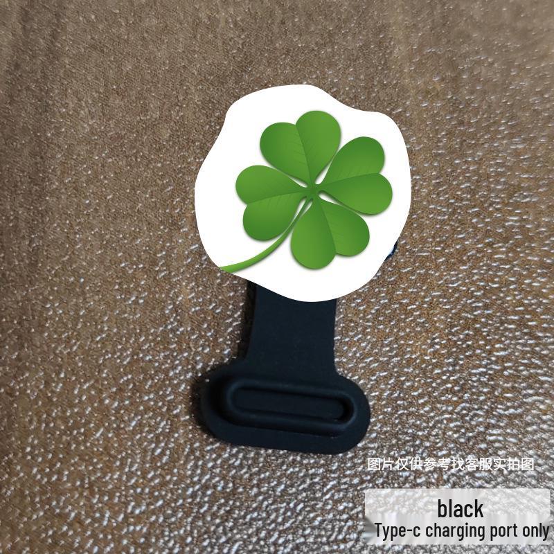 

Зарядное устройство для Android Силиконовая пыле- и водонепроницаемая заглушка Type-C чёрный