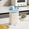 Multigrain & Millet Sealed Storage Box - Insect & Moisture-Proof Rice Bucket for Household Use