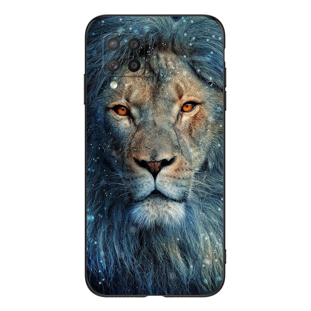 For Samsung Galaxy A42 5G Case For GalaxyA42 A 42 5G SM-A426B A426 Phone Cover 6.6inch Black Tpu Case Lion Wolf Tiger Dragon