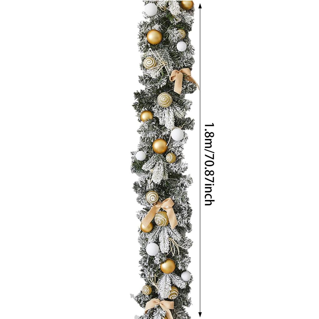 Rattan DIY Decor Decoration Gift Artificial Christmas Wreath 1.8M for Porches