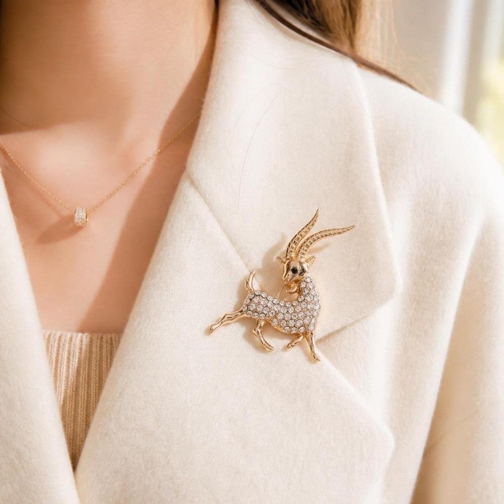 Alloy Animal Series Brooch Korean Style Sheep Lapel Pin Lapel Collar Scarf Decoration