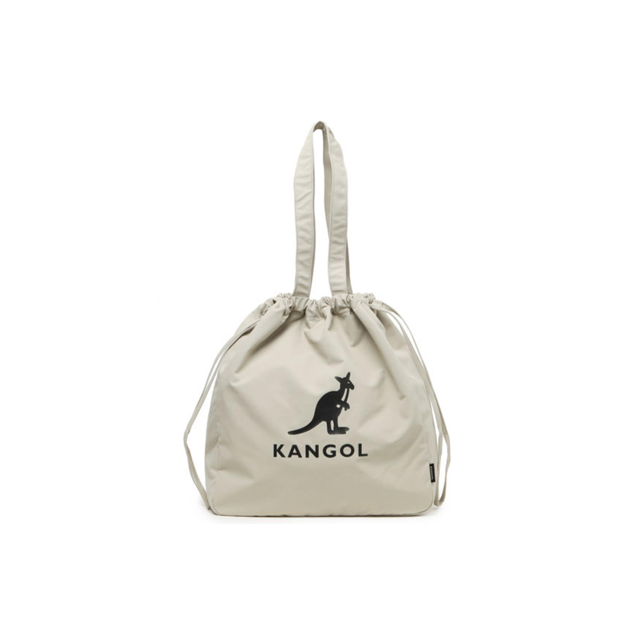 

New KANGOL Fabric Bucket Bag, Shoulder Bag Unisex Ecru KGLBGTB3807AGIVX 20.6*20.6*24.9CM