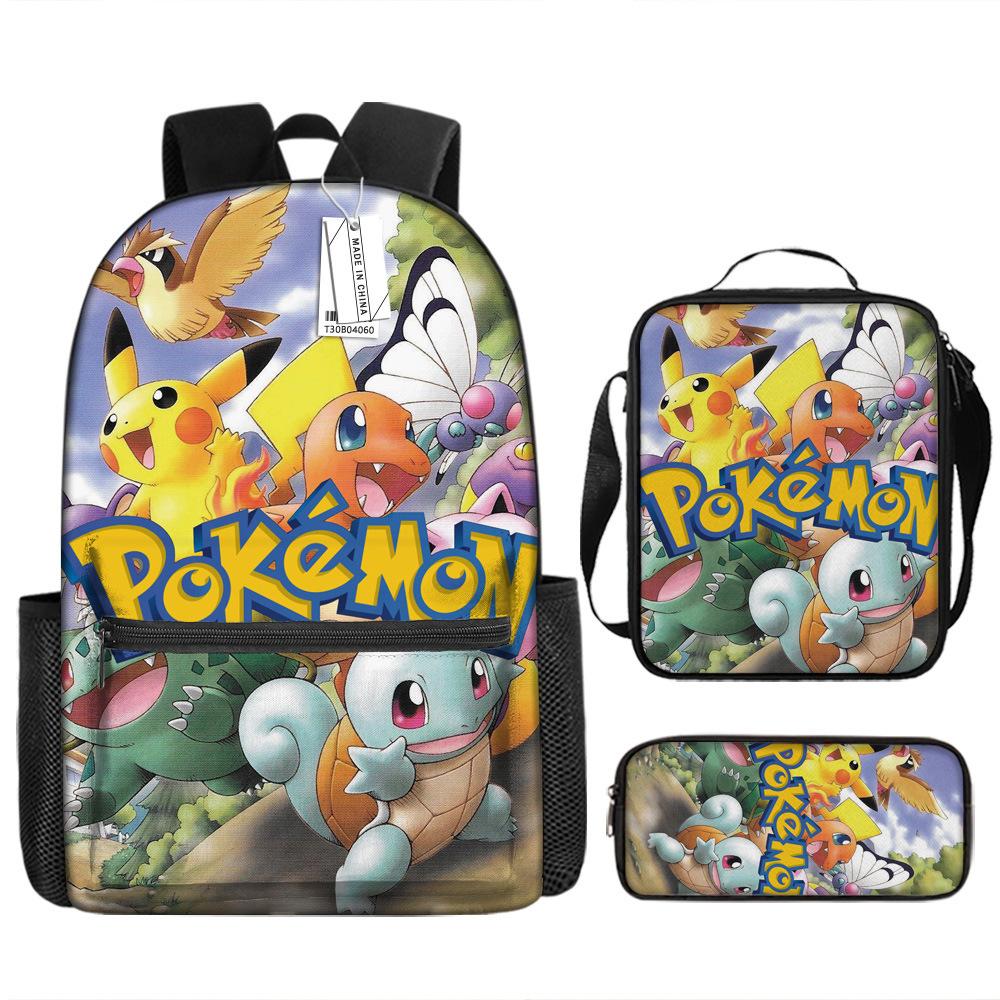 School Season Student Schoolbag Pokémon Pokémon Backpack Cartoon Satchel Pencil Case