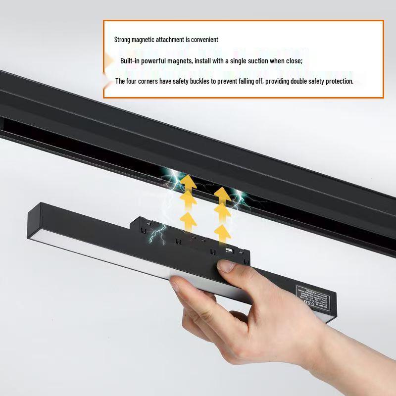 Shatterproof Magnetic Spotlight 2.0: Dual-Sided Energy-Efficient Aluminum Track Light for Living Rooms