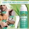 Men's Hair Removal Cream, Depilatory Cream for Men, Hair Remove Cream With Scraper, Aloe Vera Moisturizing, Painless, Moisturizing-100g