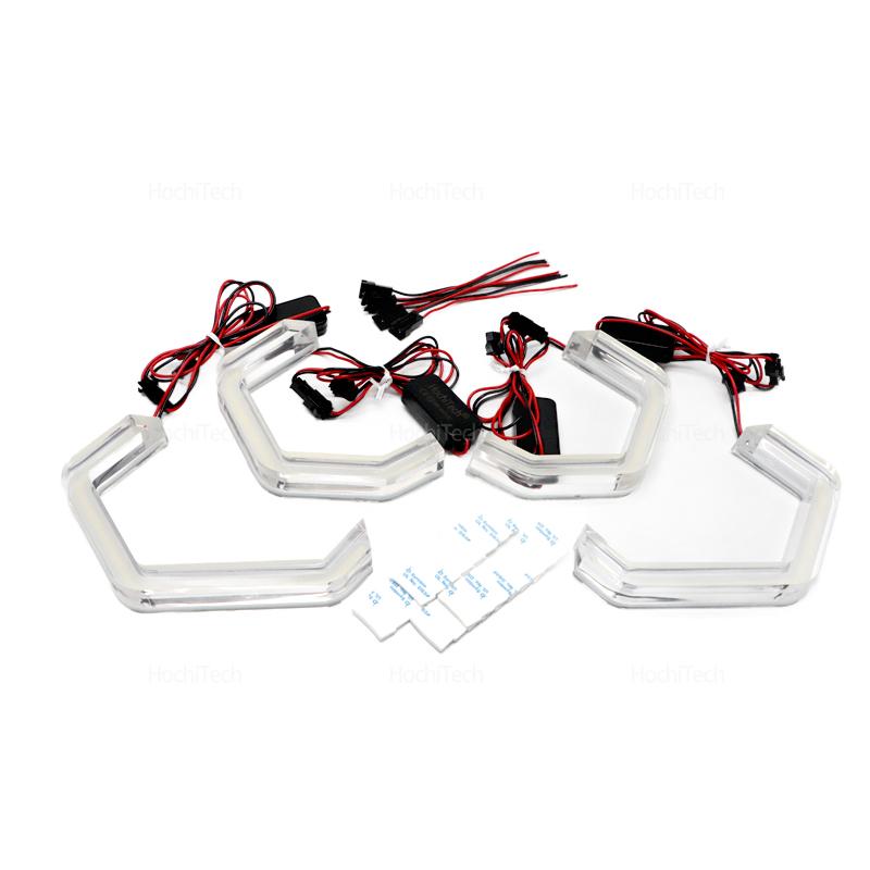 For BMW 6 SERIES E63 E64 630Ci 630i 645Ci 650i M6 2003-2010 M4 Style Lemon Yellow Color DRL LED Angel Eyes White Daytime Light