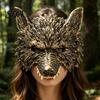 Outdoor Photo Wolf Mask 3D Head Mask, High Elastic Lightweight Comfortable Werewolf Flexible Cushioning Costume with Adjustable Strap for Halloween