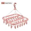 Retractable Indoor Multi-Clip Clothes Drying Rack for Socks, Underwear, and Travel.