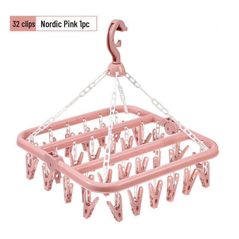 

Выдвижная комнатная многоклипсовая сушилка для носков, нижнего белья и путешествий. Sock Clips