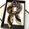 70*70CM Fashion Silk Square Scarf Women Satin Shawl Wrap Hijab Female Hair Band Luxury Ladies Print Design Headband Scarves