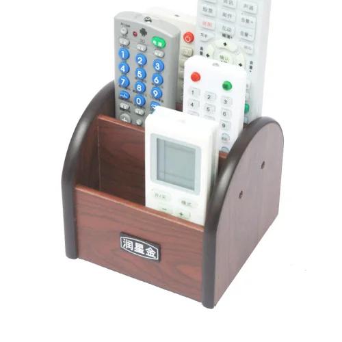 Wooden Key Storage Box - Bedside Remote Control & Phone Stand, Creative Living Room & Hotel Desktop Organizer