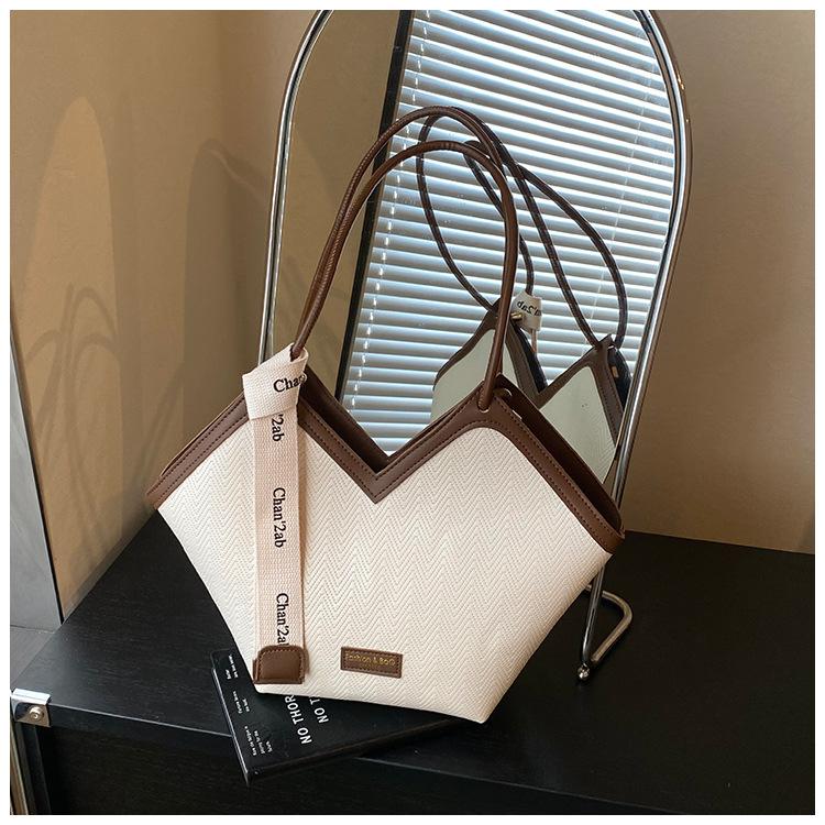 

Простая и вместительная сумка-тоут, высококачественная ретро-сумка на плечо для поездок на работу, повседневная сумка-подмышка Yuezi для женщин