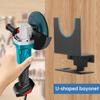2 Bay Angle Grinder Holder Wall Mounted Cord Hanger Angle Grinder Rack Multipurpose Frame Tool Wall Mount Bracket For Polishers