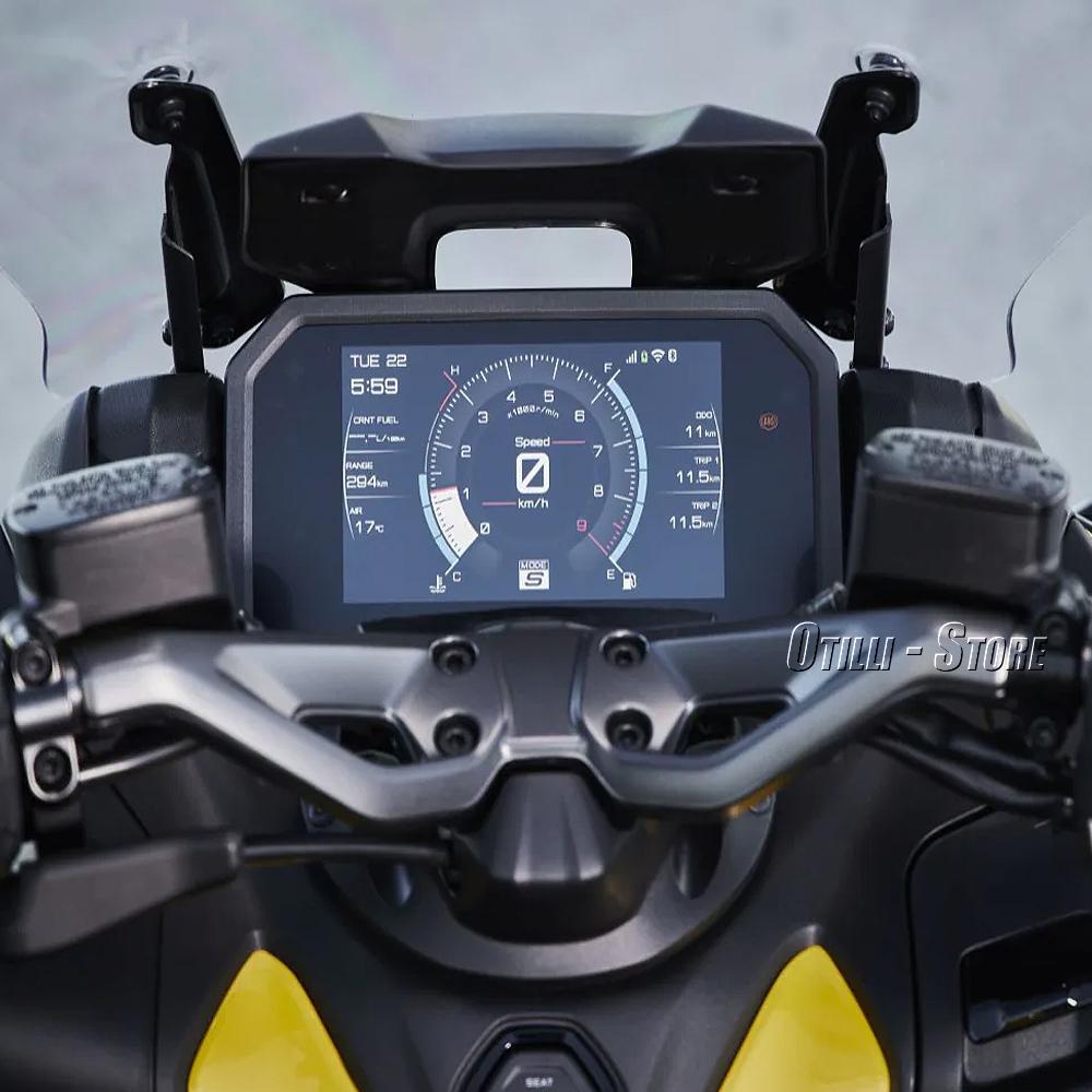 New Motorcycle Aluminum Handlebar For Yamaha T-Max 560 T-MAX560 TMAX560 T-MAX TMAX 560 2022 2023 2024 Handle Bar Black