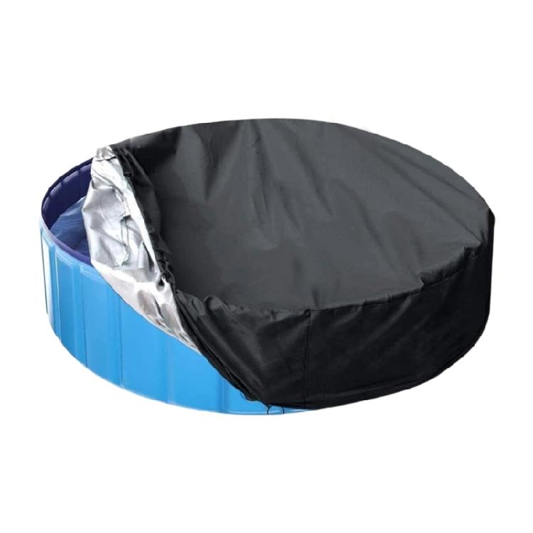 4FT Round Bath Pool Cover Waterproof Dustproof Oxford Cloth Spa Maintenance Protective Swimming Pool Leaf Net Cover