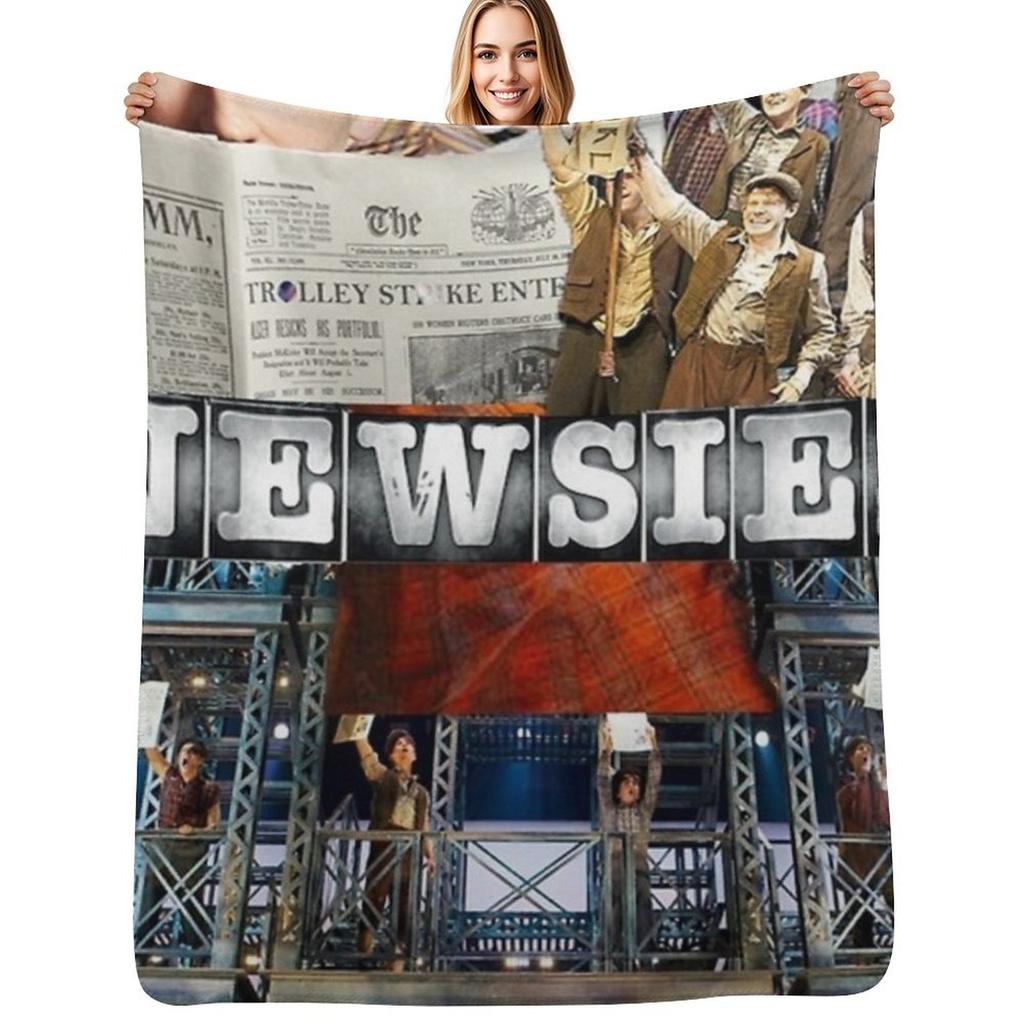 Newsie Throw Blanket Durable Warm Blanket for Daily Home Use