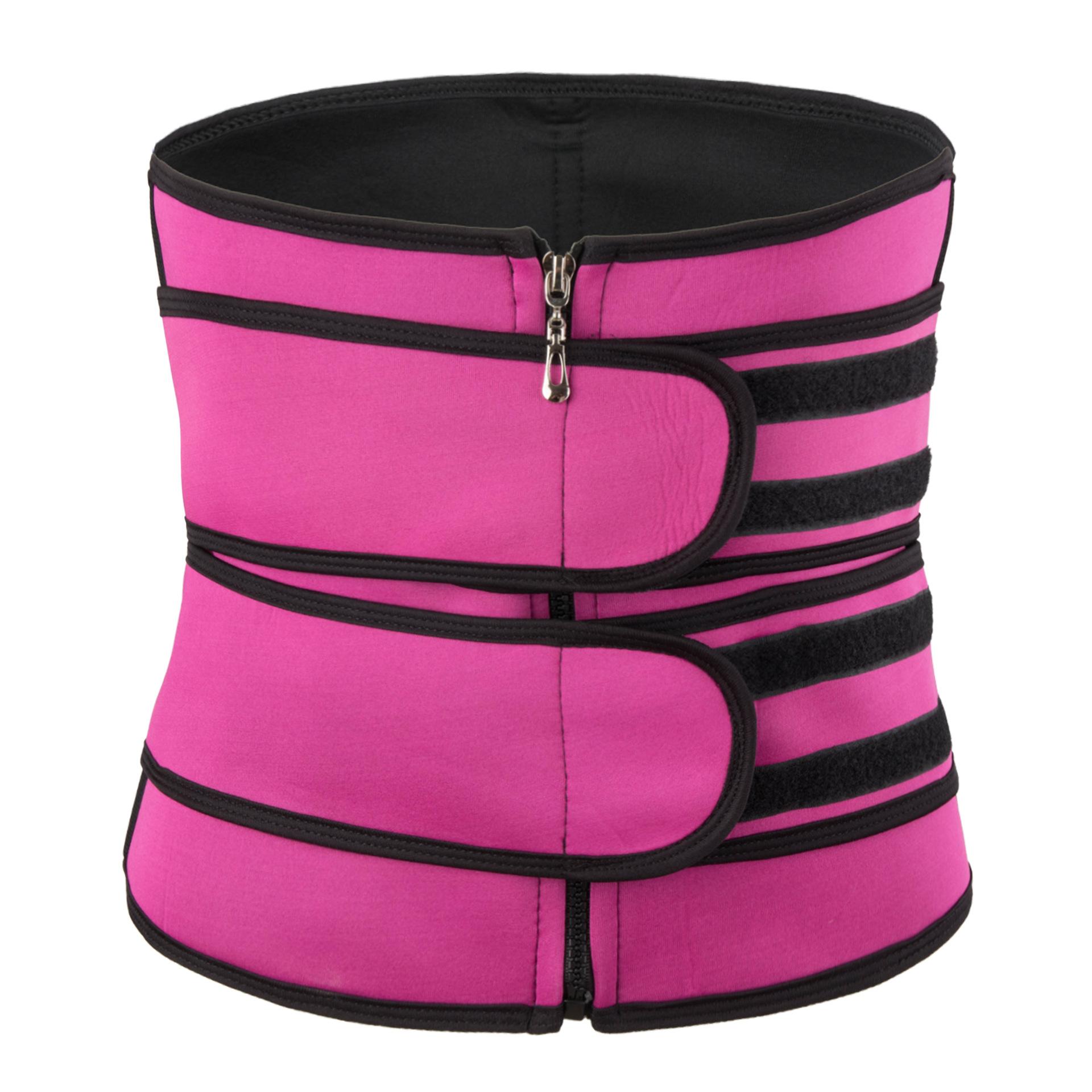 

Женский спортивный пояс Европа и США Корректирующее белье большого размера из неопрена Корсет для потливости Пояс для подтяжки живота 5XL розы красного